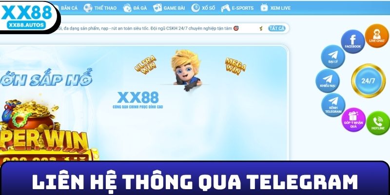 Liên hệ thông qua Telegram nhanh chóng